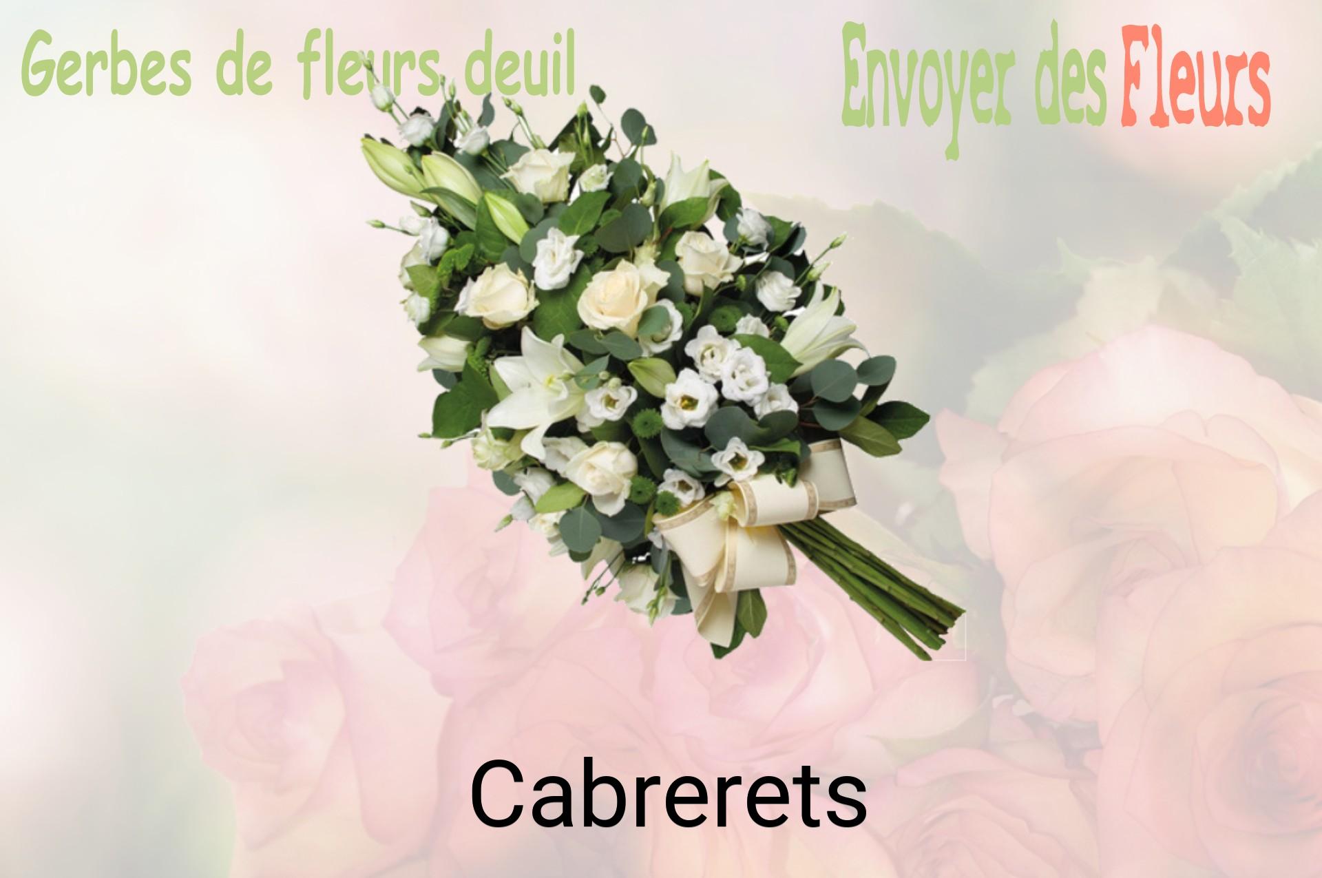 Gerbe de fleurs de deuil livrée à Cabrerets
